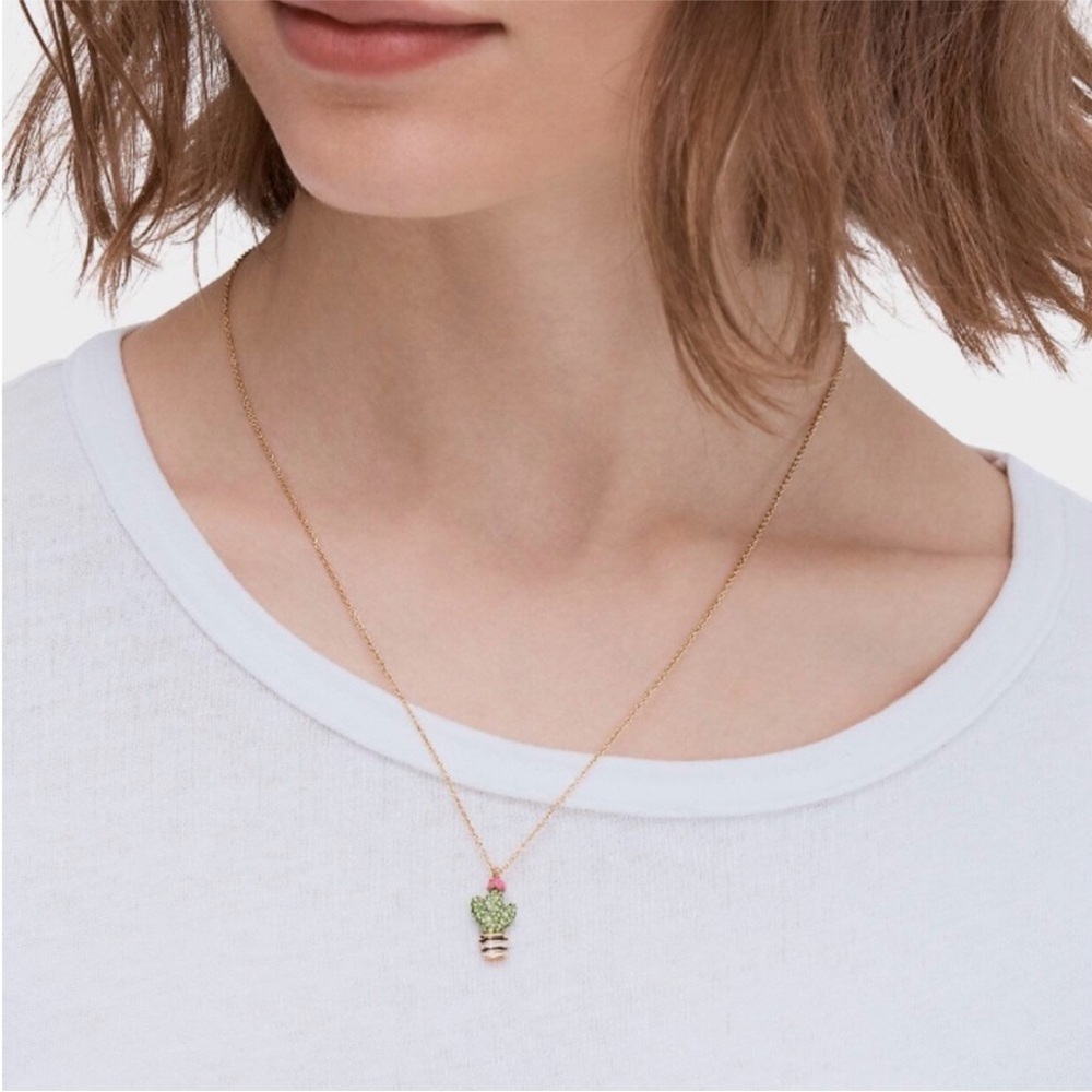 Kate Spade Cactus Earrings and Necklace Set